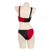 Harley Quinn Swimsuit Cosplay Costume Two-Piece Swimwear Outfits Halloween Carnival Suit